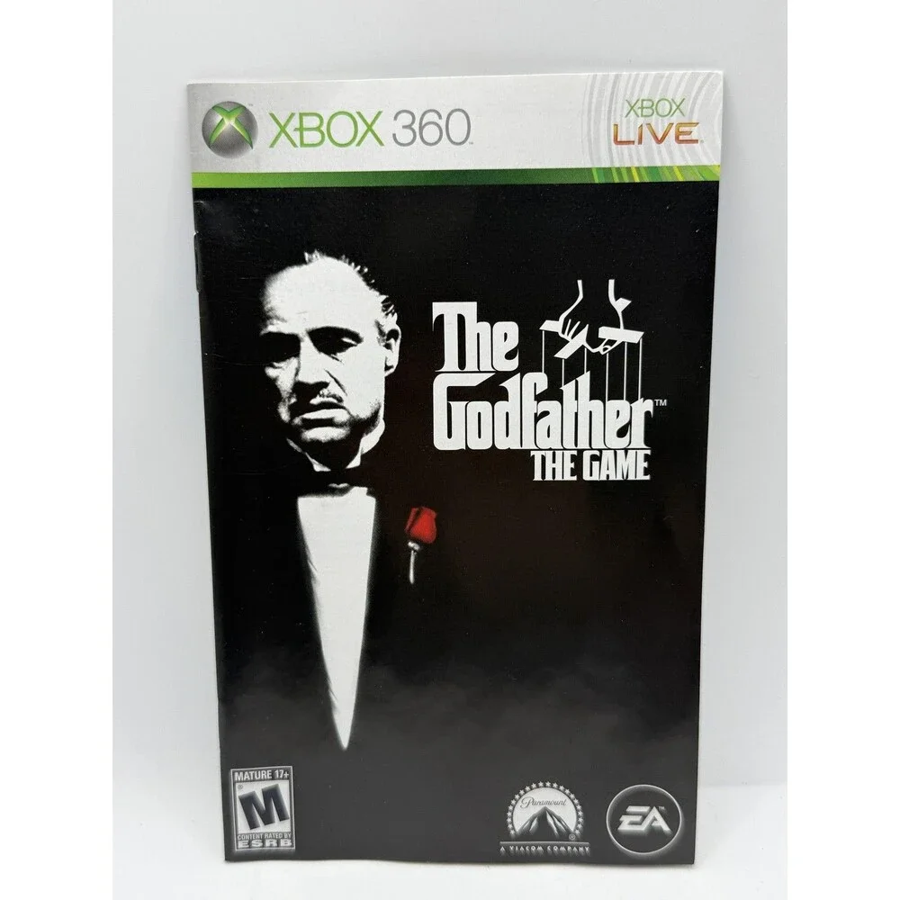 The Godfather The Game Microsoft Xbox 360 Game Complete CIB M Mature 2006 EA